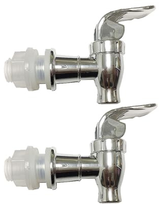 2 piezas de espiga de agua Push Style Spigot para bebidas Dispensador de reemplazo de reemplazo de plástico con mango de grifo