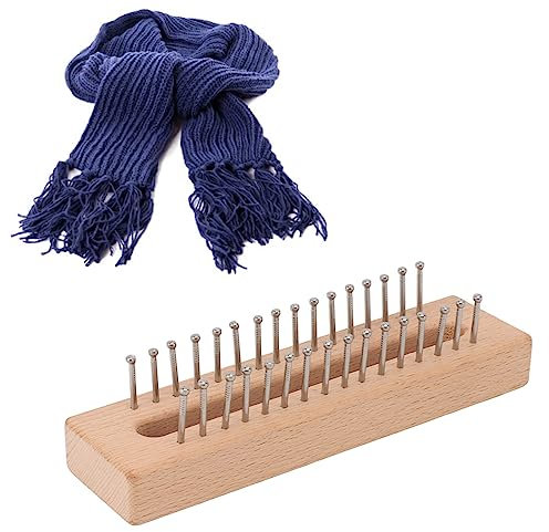 lvifloae DIY-Handwerkzeuge, Strickwebstuhl, quadratisches Strickbrett aus Holz, DIY-Handstrickwerkzeuge, Nähzubehör, Schal-Strickwebstuhl für Schals, Hüte
