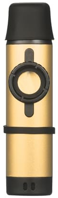 Kazoo Aluminiumlegierung Musikinstrument Einfaches Lernen Tragbares Instrument mit Ersatzflöte -Membran für Anfänger 11 Cm Länge für Musikaufführung Reisen (GOLD)
