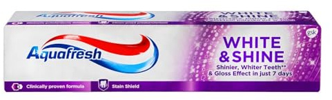 Aquafresh Dentifricio White & Shine, 100 ml, confezione da 3
