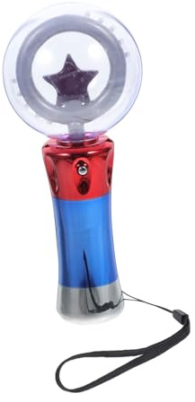 FELTECHELECTR Glitzernder Led Leuchtstab Mit Rotierendem Stern Für Kinder Blinkendes Wiederaufladbares Partyspielzeug Zur Visuellen Stimulation Bei Konzerten Und Feiern