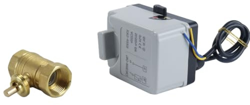 Hoite AC220V 3/4 Zoll DN20 Messing Motor Kugelhahn mit manueller Funktion 2 Drähte Zonenventil NPT Gewinde elektrisch
