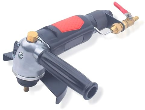 Máquina de corte neumática de piedra húmeda, herramienta de amoladora angular de aire de 125 mm para pulido de granito, mármol, hormigón, pulidora industrial