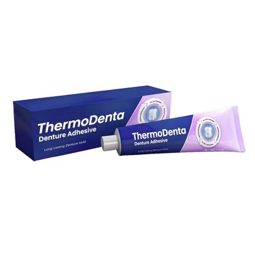 Byuexhp Colla Per Dentiere - 40g Colla Per Denti Finti | Per Fissaggio Paradenti - per Mangiare e Masticare Cura Quotidiana per Donne e Uomini per Casa Viaggio e Esterno