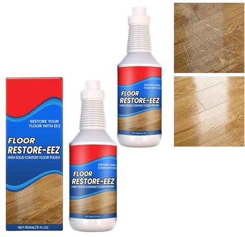 2 Stück Parkett Renovierer Kratzer, Erneuert Schützt Glänzt Holz Laminat Vinylböden, Floor Restore Eez, Boden Erneuerungsmittel, Pflegt Schützt Erneuert Stein Keramik Bambusböden,für Zuhause