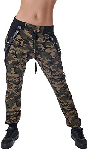 Crazy Age Camouflage |Baggyhose |Aladinhose |Tanzhose |Sporthose | Tarnhose | Newcomer (Woodland, M~36)