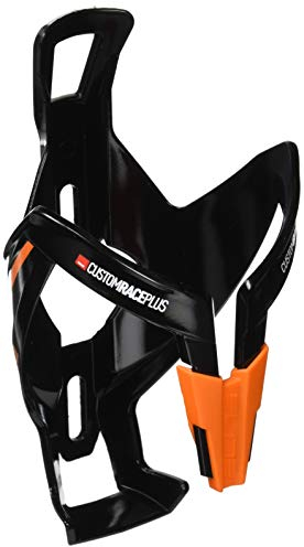 Elite Elite Unisex – Erwachsene Custom Race Plus Trinkflaschenhalter, Schwarz,Orange, Einheitsgröße