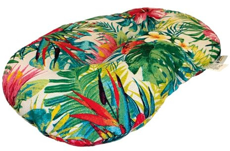 Korsar Oval Kudde för hundar och katter Amazonas, Mobido, Kan användas på båda sidor, Fantasia Möbler Jungle Style 53X35 Cm