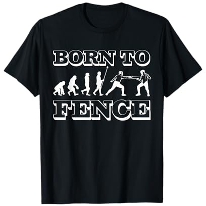 Je peux pas j'ai escrime cadeau Escrimeur avec épée de fleuret à l'escrime évolution T-Shirt Noir Unisexe Adulte Coupe classique Manche courte T-Shirt Sport Escrime