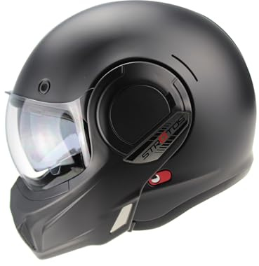 VPR F242 P/J Reverse Flip-Up Motorcycle Helmet - Double Visor Modular Jet Crash Helmet for Racing Sports Touring - Road Legal ECE 22.06 Approved Motorbike Helmets - L