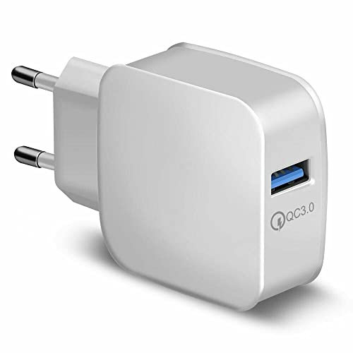 Caricatore USB da Muro 5V-3.0A - 9V-2A - 12V-1,6A Universale Quick Charge 3.0 Veloce Caricabatterie Alimentatore Presa Per Smartphone Tablet iOS Android 220V UE