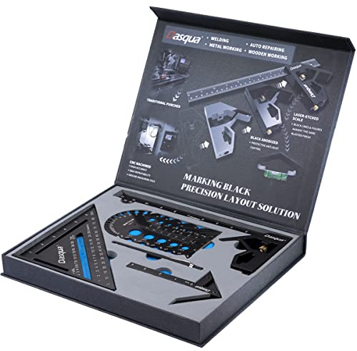 Accusize Industrial Tools 5pc Marking Black Precision Layout Solution, 2805-1406