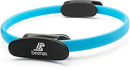 Beenax Pilates Ring - Double Handle Exercise Circle, Fitness Magic Circle - Perfect for Yoga, Core Training, Physical Therapy and Toning Thighs, Abs and Legs (Strong & Resistant) - 12” / 30cm