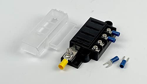 edi-tronic 4fach Sicherungshalter Sicherungskasten Kompakt 12V/24V KFZ LKW Mit Kabelschuhe