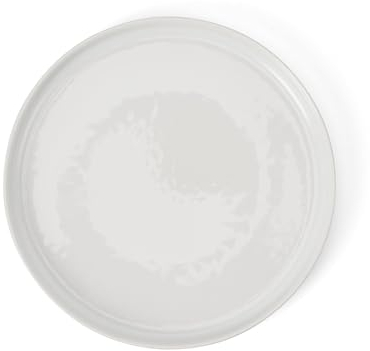 Berndorf White Porcelain Side Plates Set of 2 - Small Side Plates for Tableware, Dessert, Tea - Microwave Safe, Ideal for Kitchen & Picnic, Compatible with Dinner Set