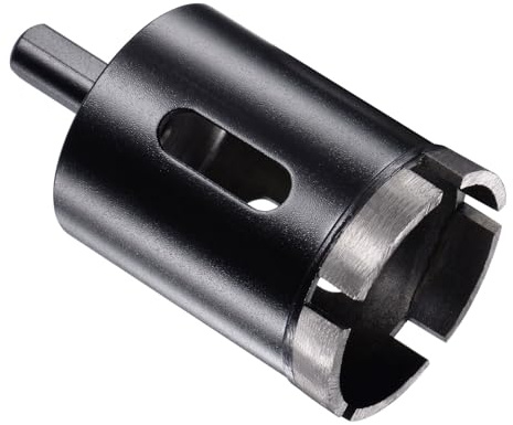 CoCud Diamond Core Drill Bit, 50mm Dia Triangle Shank, Tiles Stones Marble Concrete Dry/Wet Hole Saws Black - (Applications: for M10 Angle Grinder), 1-Piece