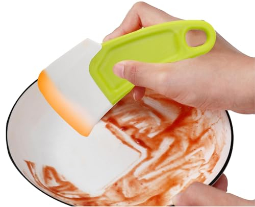 Rascador de ollas, herramienta de espátulas antiadherentes, herramienta de cocina, herramienta raspadora multifuncional para limpieza de cocina, sartenes antiadherentes, utensilios de