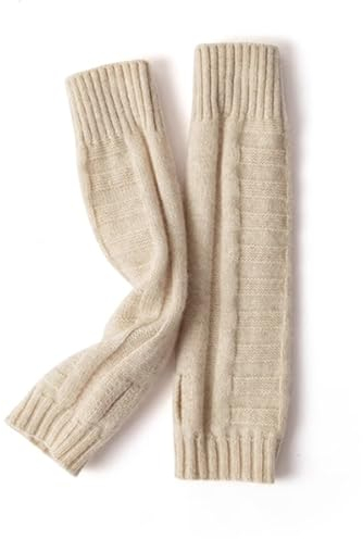 SLEDEZ Warmer Strick-Armwärmer Warmer Armschutz for Damen, lang gestrickt, fingerlose Handschuhe mit falschen Ärmeln (Color : Colour 4, Size : 28x18cm)