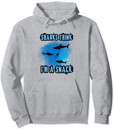 Tauchen mit Haien Haitauchen Haitaucher shark diving Pullover Hoodie