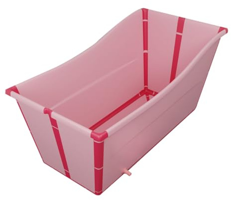 Hopfällbart Badkar För Vuxna, Fristående Badkar, Bärbart Hopfällbart Badkar, Stort Hushåll, Hopfällbart Duschhandfat, Hemmabastu För Vuxna Badkar, Isbad Utomhus(Color:Rosa)
