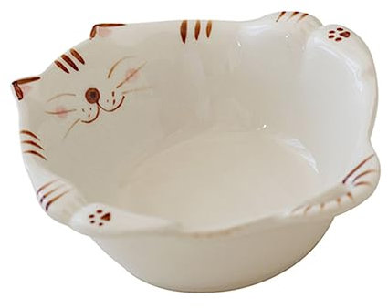 ELAYARD Ciotola Insalatiera in Ceramica Fruttiera Decorativa per Gatti Piccola Ciotola Delicata per Alimenti per Cucina, Ristoranti e Uso Domestico, Compatibile Microonde e Lavastoviglie