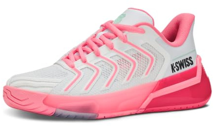 K-Swiss dam Ultrashot 4 tennissko, Vit/neon pastellrosa/het neonrosa, 37 EU