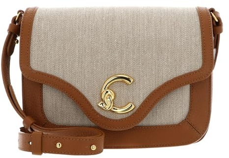 Coccinelle Umhängetasche C-Me Canvas Handbag Natural/Cuir braun