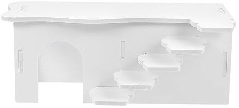 HAPINARY Hamsterhaus PVC Langlebig Hamster Labyrinth Mit Leiter Plattform Käfigdekor Für Hamster Chinchilla Kleines Haustier Spiel Und Schlafnest