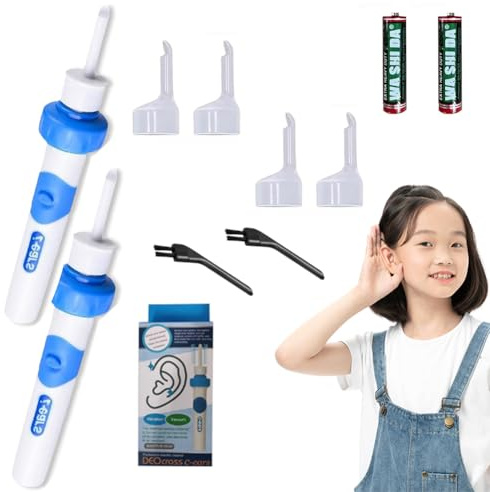 Oroclear Ohrenschmalz Sauger, Oroclear Ohrenreiniger,Oroclear Earwax Cleaner Ohrreiniger Sicheres Und Weiches Ear Cleaner FüR Kinder Und Erwachsene Ohr Reinigung (A Mit Batterie)