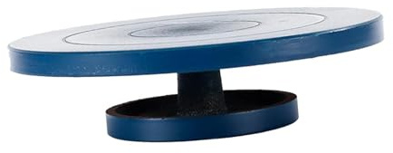 DLZFUDTY Tornio per Ceramica,Tornio Ceramica Ruota for scolpire Ruota for Ceramica da 15 cm, Robusta Blu, for Studio di Ceramica