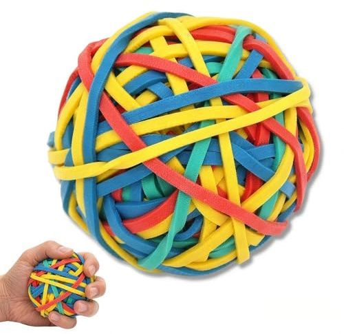 XIYING Rubber Bands Heavy Duty, Elastic Rubber Strong Bands Ball, Elastic Band Ring Office Supplies Suitable for Offices, Schools, Home, Travel