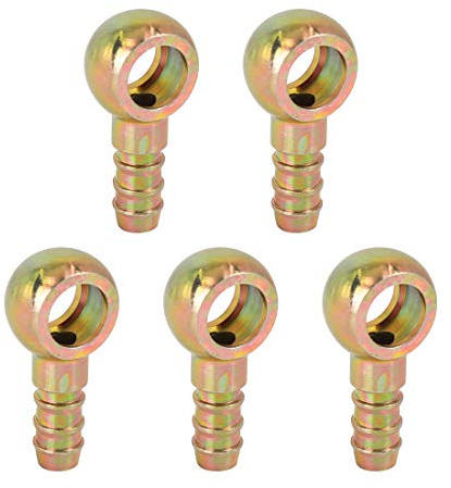 X AUTOHAUX 9.5mm ID Tube Barbillon 12mm Banjo Raccord Carburant Ligne Adaptateur pour Voiture 5pcs