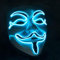 GOODS+GADGETS LED Anonymous Maske - beleuchtete V wie for Vendetta Guy Fawkes ACTA Mask