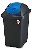 Stefanplast Basculine Multipat, polypropylène, Noir/Bleu, 30 l