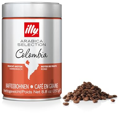 illy Coffee Beans, Luxury Arabica Coffee Beans Selection, Colombia, 250 g