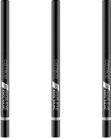 Catrice Inside Eye Khol Kajal - Lápiz para kayal (3 unidades de 0,3 g), color negro