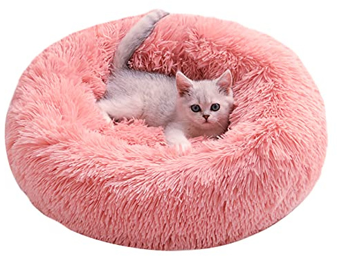 Cozywind Cama para Perros y Gatos,Mascotas Calentito Cojín Redondo Suave de Felpa