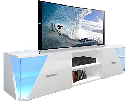 Dripex Mobile TV Mobile Porta Televisore con Illuminazione a LED 150cm