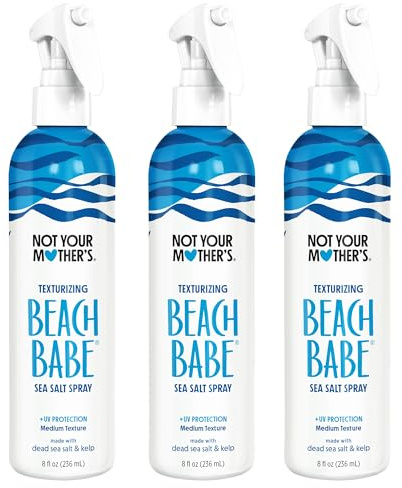 Not Your Mother's Beach Babe Sea Salt Spray (3-Pack) - 8 fl oz - Texturizing Spray for Tousled Hair - Add Texture and Grit to Hair with a Matte Finish