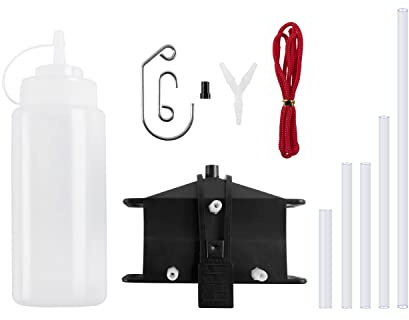 TAZGANTAX Kit macchina per la pulizia della catena del motociclo Dispositivo lubrificante Accessorio lubrificante Spazzola Strumento per la pulizia degli ingranaggi Adatto a tutti i modelli (Nero)