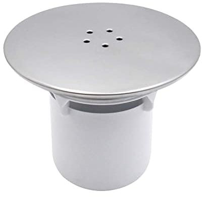 Tube de vidange couvercle de tasse remplacement Bonde de douche pour siphon de douche en plastique anti-odeur et anti-colmatage pour salle de douche Argenté