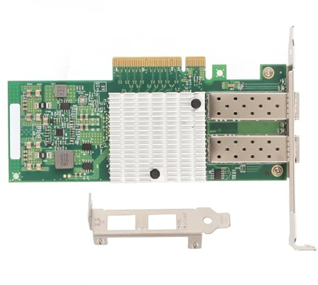 Scheda di rete Ethernet da 10 GB, scheda di rete Ethernet NIC a doppia porta SFP+ Adattatore LAN Ethernet per X520 DA2 E10G42BTDA