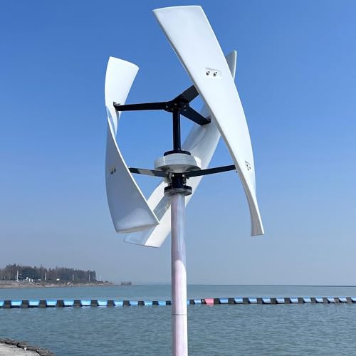 6000W vindturbingeneratorsatser, vertikal magnetisk levitationsvindturbin - inget buller, vertikal vindkraftverk magnetisk levitation upprätt vindgenerator för hemfartyg,12V