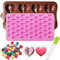 GGUFAY 2 Molde de Silicona en Forma de corazón, Molde de Chocolate Reutilizable para Chocolates, gelatina, Pasteles, día de San Valentín