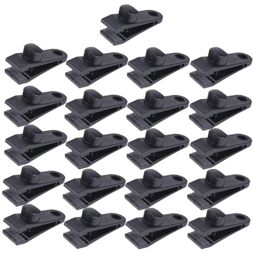 21Pcs Tarp Clips,Heavy Duty Tarp Clips,Tarpaulin Clips for Tents Cover, Awning Outdoor Camping, Hiking Camping,Caravan Canopies