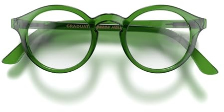 LONDON MOLE® Graduate gafas de lectura | Lectores redondos en forma de panto | Hombre y mujer unisex | Bisagras de resorte