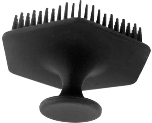 Cepillo Facial Limpiador de Silicona Negro para Mujeres | Manual, Portátil, Masaje Ligero y Limpieza Profunda, Ayuda Desmaquillado