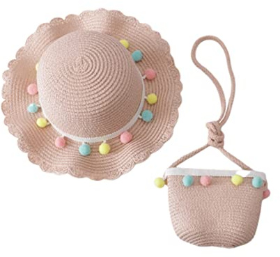 OATIPHO rol Sombrero De Paja Infantil Bolso Cruzado para Cosplay Gorra De Verano Sombrero De Playa Bolso para De rol