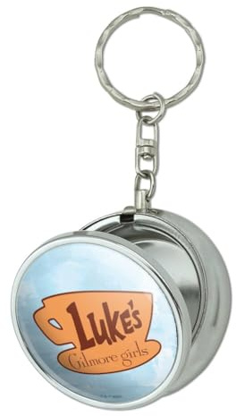 GRAPHICS & MORE Gilmore Girls Luke's Diner Portable Travel Size Pocket Purse Ashtray Keychain with Cigarette Holder