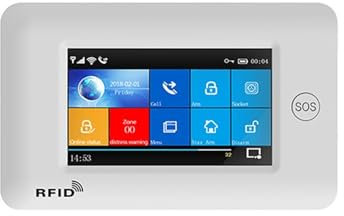 Système de sécurité Domestique, Système d'alarme de sécurité Domestique Intelligent, wi-FI, GSM, Anti-cambriolage, avec capteur de Mouvement et Application IP Carema TUYA, Compatible